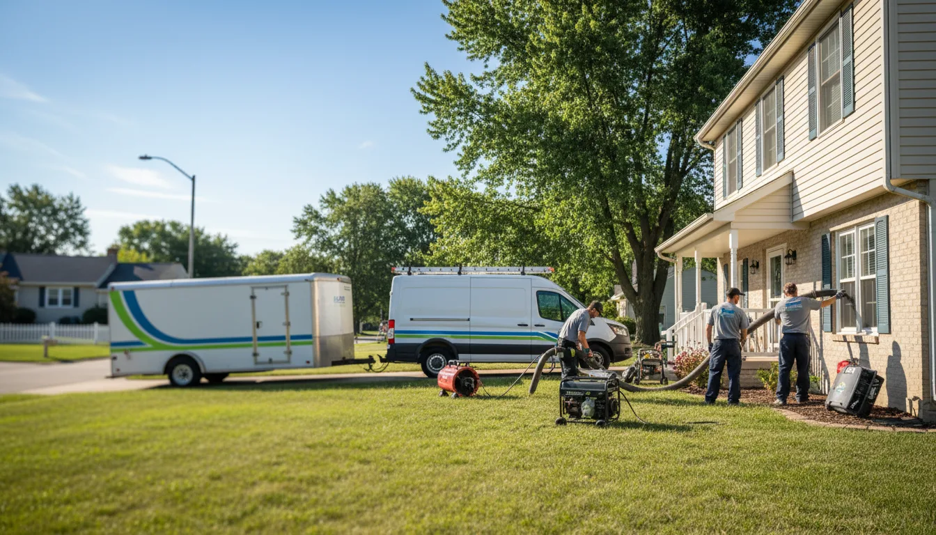 Flooded Basement Restoration And Cleanup With Repair in Jones, MI near me